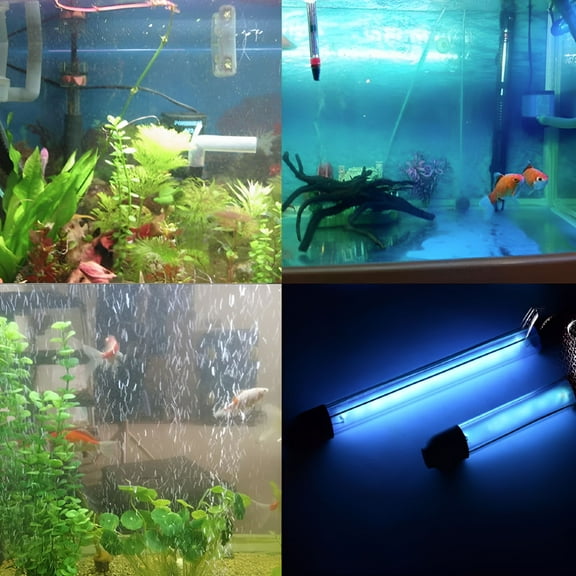 GASTROPOD Aquarium UV Sterilizer Lamp Submersible Algae Removal Aquarium Pond Fish Tank Light