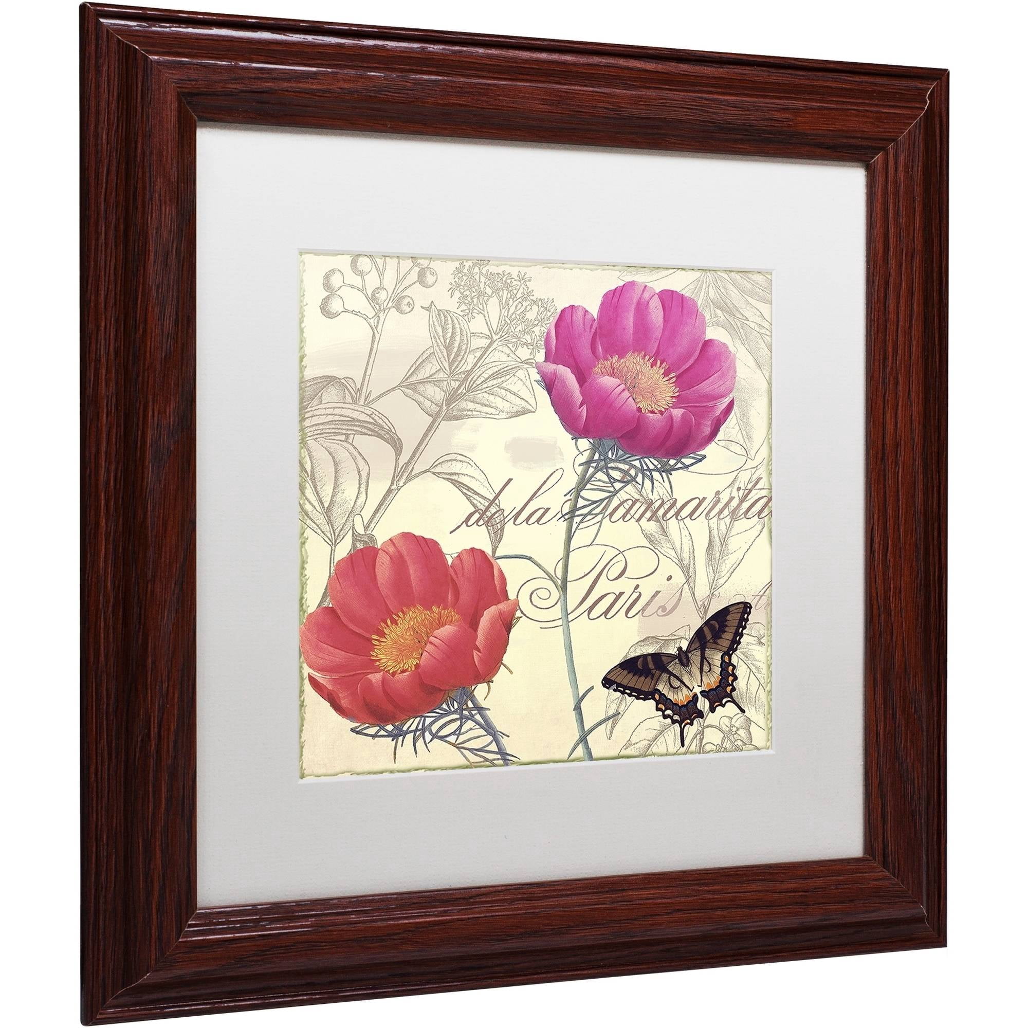 Trademark Fine Art "Petals of Paris I" Canvas Art by Color Bakery White Matte, Wood Frame