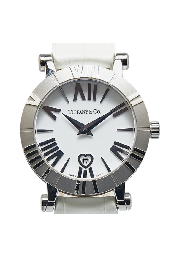 Pre-Owned Tiffany & Co. Atlas Heart Date Watch Z1300.11.11A20A71A, Quartz Movement,... (Good)