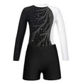 thumbnail image 3 of TiaoBug Kids Girls Gymnastics Leotards with Shorts Set Ballet Dance Outfts, 3 of 7