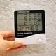 thumbnail image 3 of Termómetro higrómetro con reloj Digital humedad medidor de temperatura Temp. Monitor, 3 of 8