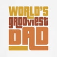 thumbnail image 3 of CafePress - World's Grooviest Dad Baseball Jersey - Cotton Baseball Jersey, 3/4 Raglan Sleeve Shirt, 3 of 4