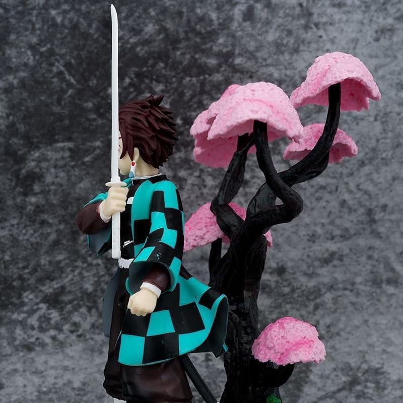 Agatsuma Figure Nezuko Figure Tanjirou Figure Kochou Shinobu Figure Scenes Figurine 20cm/7.9inch PVC Character Statue Souvenirs Anime Fans Gifts (Kamado Tanjirou)