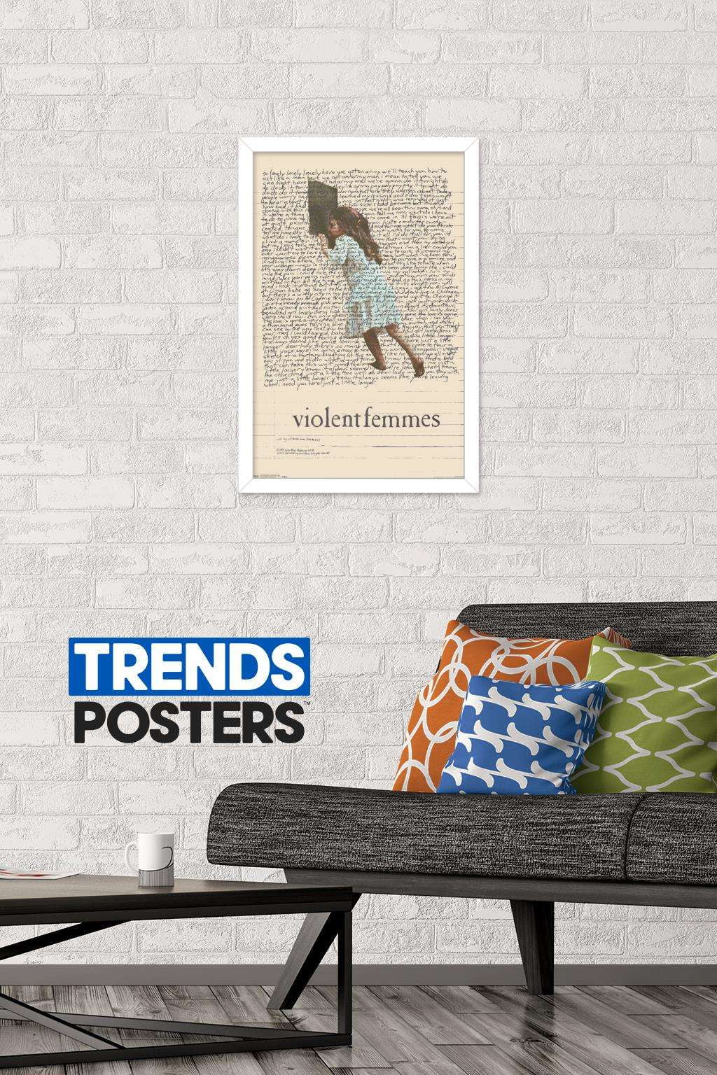 Violent Femmes - Lyric Girl Tea Towel Wall Poster, 14.725" x 22.375", Framed