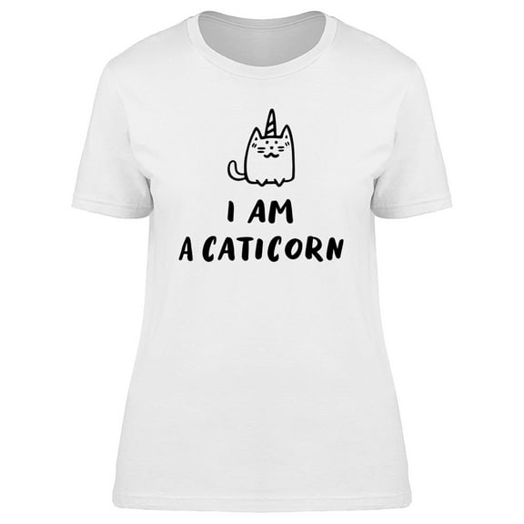 Funny Im A Cat Unicorn Caticorn Tee Women's -Image by Shutterstock