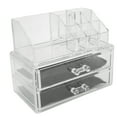 thumbnail image 3 of Cosmetics Storage Box, Two-Tier Fashionable Makeup Storage Box Set Beautiful With Drawer For Jewelry Lipstick Organizer For Jewelry Lipstick Display Holder, 3 of 8