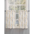 thumbnail image 5 of Yellow Grey Botanical Bathroom Window Curtain, Spring Floral Summer Farmhouse Light Filtering Coffee Kitchen Curtains, Bedroom Living Room Curtains 2 Panel 84"x54", 5 of 6