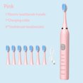 thumbnail image 3 of Cepillo de dientes eléctrico sónico para adultos, cepillo de limpieza automático, recargable, de pelo suave, resistente al agua, cepillo de dientes ultrasónico de 4 a 12 cabezales, 3 of 5