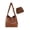 Brown, variant on Otqutp Large Capacity Bag Women's Lazy Vintage Shoulder Crossbody Bag Tote Bag for Women's Casual Hiking Lightweight Travel(Brown,One Size)