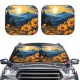 thumbnail image 2 of Balery Elegant Sunset Sunflower Parasol para parabrisas de coche de 2 piezas | Parasol plegable para parabrisas delantero de coche para la mayoría de sedanes-Medium, 2 of 6