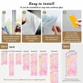 thumbnail image 6 of Rainbow Color Window Privacy Film, Fantasy Colorful Ombre Swirl Static Cling UV Sun Blocking Heat Control Window Tint Day and Night, Non-Adhesive Reusable One Way Windows Privacy Cover 17.7''x78.7'', 6 of 7