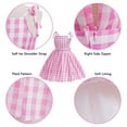 thumbnail image 6 of Girls Pink Purple Plaid Costume Dress Halloween Doll Cosplay Dress Up, 3-9 Year, 6 of 8