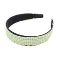 thumbnail image 4 of Unique Bargains 1 Pc Headband Plaid Wide Hair Accessories for Women Green, 4 of 5