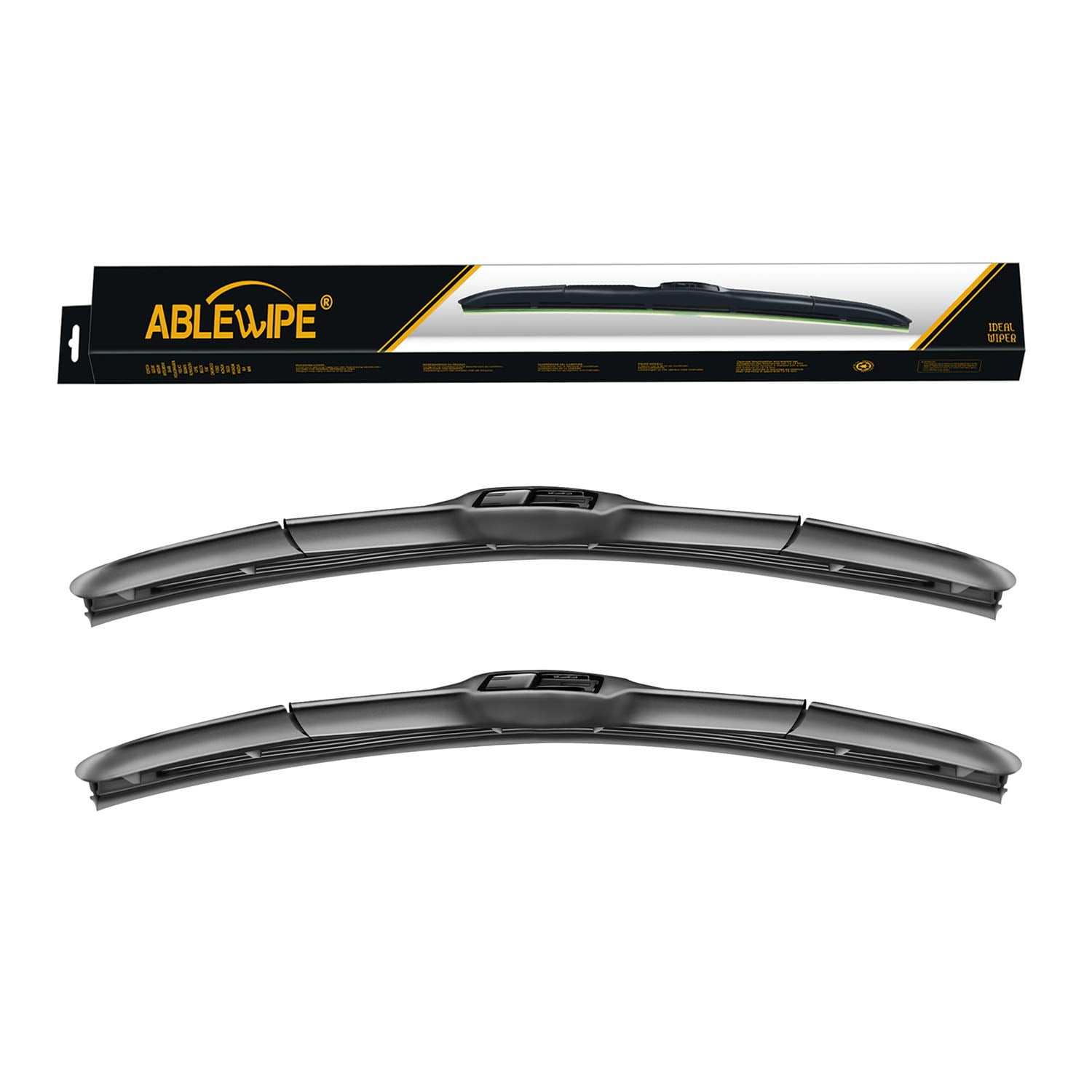 Wiper Blades For 2015 Mitsubishi Outlander Sport ABLEWIPE Windshield wiper blades J Hook Hybrid Bracketless blades fit