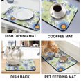 thumbnail image 4 of Stylish and Practical Coffee Drying Mat (19.5x12) Non-Slip, Heat Resistant and Absorbent Reversible Diatom Mud Mat, Collapsible for Easy Kitchen Use, 4 of 7