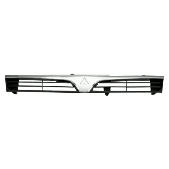 New Aftermarket  Premium Fit Chrome / Unpainted Front Grille MR191519 fits 1997-2000 Mitsubishi Mirage DE Sedan 4-Door