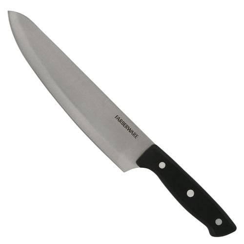 Farberware Full Tang Triple Rivet 8 Inch Black handle Chef Knife