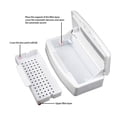 thumbnail image 5 of Nail Tool Uv Sterilization Box 9X5 Inch, Plastic Manicure Supplies Disinfection Case, Removable Tray Self Draining Design for Jewelry Polishing Bits, Professional Home Salon, 1X Box, 5 of 8