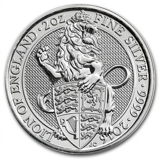 2022 5 oz Silver Royal Tudor Beasts Lion of England Prf (Box/COA