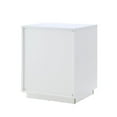 thumbnail image 5 of Posh Living Angela Nightstand with Metal Corner Brackets in White/Gold, 5 of 7