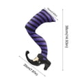 thumbnail image 2 of SDJMa Set of 2 15.7 Halloween Witch Legs Decor, Halloween Decorations Outdoor Lawn Yard Halloween Haunted House Decorations, 2 of 9