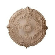 16"OD x 1 1/8"P Carved Acanthus Leaf Ceiling Medallion, Maple (Fits Canopies up to 2")