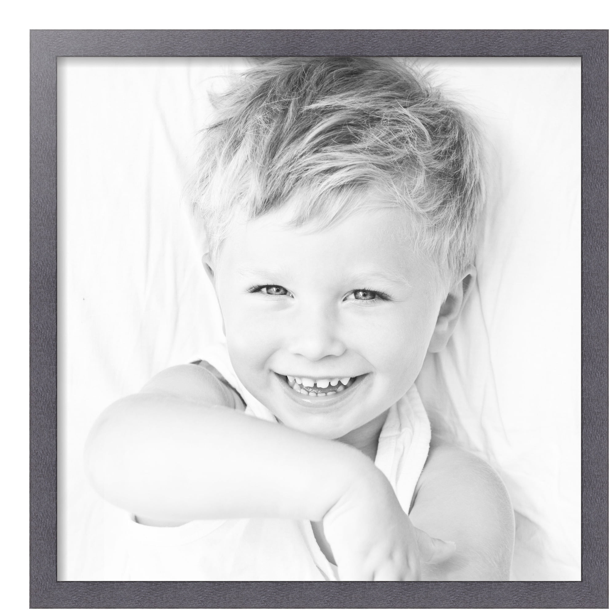 ArtToFrames 24" x 24" Tungsten Picture Frame, 24x24 inch Gray MDF Poster Frame (WOM-4640), 3 Pack