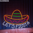 thumbnail image 3 of Glowneon Let's Fiesta Neon Led Sign For Mexican Restaurant Wall Decor, 3 of 5