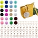 thumbnail image 4 of Toystoory 72 Uds. Llaveros Tousy, abalorio de conejo de peluche suave, llavero de piel sintética multicolor para coche, accesorios de Artesanía 6cm, 4 of 6