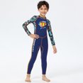 thumbnail image 3 of Greeniant Trajes de neopreno de 2,5 MM, traje de buceo de secado rápido, pantalones largos de manga larga, cuerpo completo UPF 50, protección solar, Deportes acuáticos azul marino METRO Greeniant OD003653-02, 3 of 6