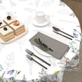 thumbnail image 2 of Spring Summer Tablecloth Round 60 Inch Easter Butterfly Floral Table Cloth Washable Plant Wildflower Printed Decorative Outdoor Table Cover for Kitchen Dining Holiday Party Picnic Indoor Home Decor, 2 of 6