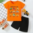 thumbnail image 2 of Vêtements pour Tout-Petit Garçon Vêtements d'Été pour Bébé T-Shirt à Col Rond à Imprimé de Voiture à Manches Courtes Ensemble T-Shirt et Short Vêtements pour Bébé Garçon 3T, 2 of 4