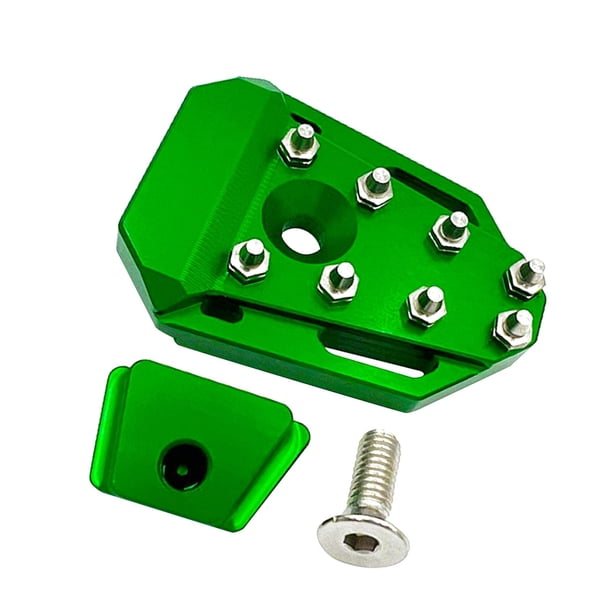 Extensión de la pastilla del freno de pie de la motocicleta Extensión duradera de la punta del estribo de la motocicleta Verde