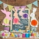 thumbnail image 3 of Decoraciones de feliz Pascua, pancarta colgante, remolinos, huevos de conejo, pollito, globos de zanahoria, suministros de juegos de fiesta de Pascua, regalos, 3 of 4