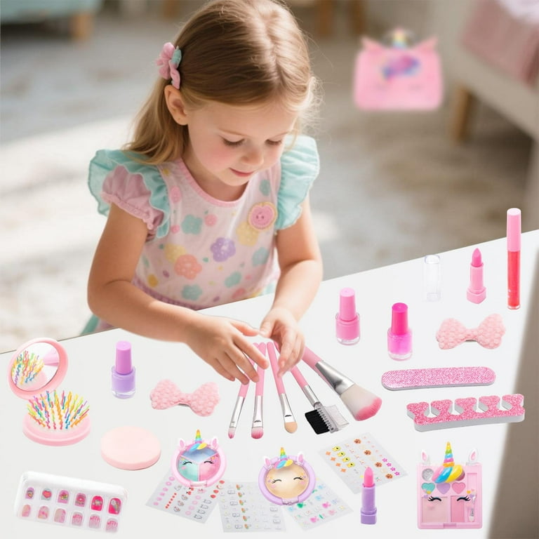 38 Pcs Real Little Princess Makeup Set, Non-Toxic, Washable, Kids