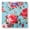 Color2756, variant on Bathroom Scale, Highly Accurate Digital Body Scale,Precisely Measures Weight up to 400 lbs-Vintage Floral Pattern Of Teal Background With Red And Pink Peonies