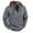 Gray, variant on Patlollav Men Hooded Sweatshirts-Zipper Stand-Up Collar Long Sleeve Color Matching Hoodies Blue XXL