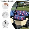 thumbnail image 7 of Aplkyhs Golf Print Golf Cart Seat Covers Club Car 2-Person Seats Golf Cart Seat Towel Suitable for All Seasons Club Car Seat Covers Stylish Golf Cart Accessories with Elastic Band Blue, 7 of 7