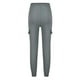 thumbnail image 4 of Gibobby Pantalones cargo para mujer Pantalones casuales de con múltiples bolsillos para damas Pantalones de cuerda con corsé de cintura elástica(Gris,M), 4 of 4