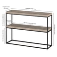 thumbnail image 5 of Evelyn&Zoe Edmund 42" Wide Rectangular Console Table, Antiqued Gray Oak, 5 of 7