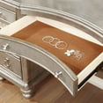 thumbnail image 3 of Coaster Company Bling Game Vanity Desk, Metallic Platinum, 3 of 3