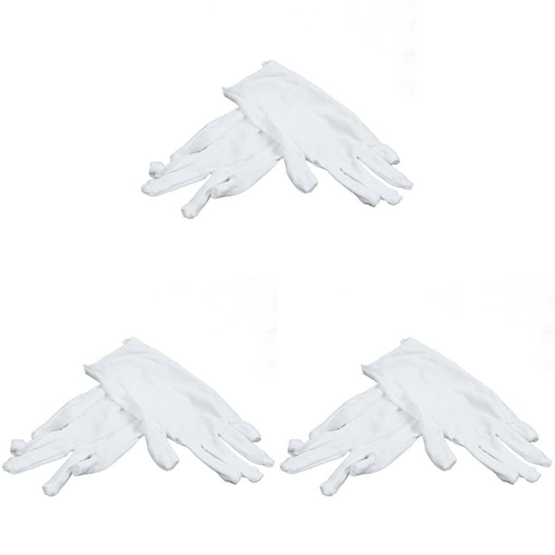 6X Guantes de Algodón Guantes AntiestáTicos Guantes Protectores para Trabajadores Domésticos