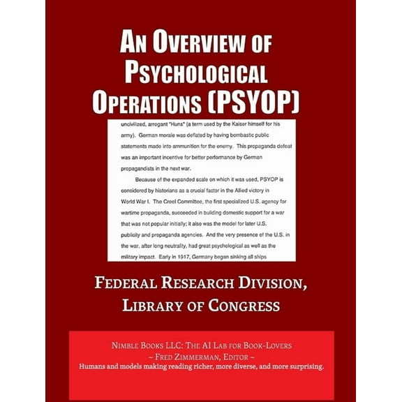 Analysis of Psychological Operations (PSYOP), (Paperback)