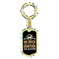thumbnail image 4 of Buck Hunting Season Stainless Steel or 18k Gold Premium Swivel Dog Tag Keychain, 4 of 8
