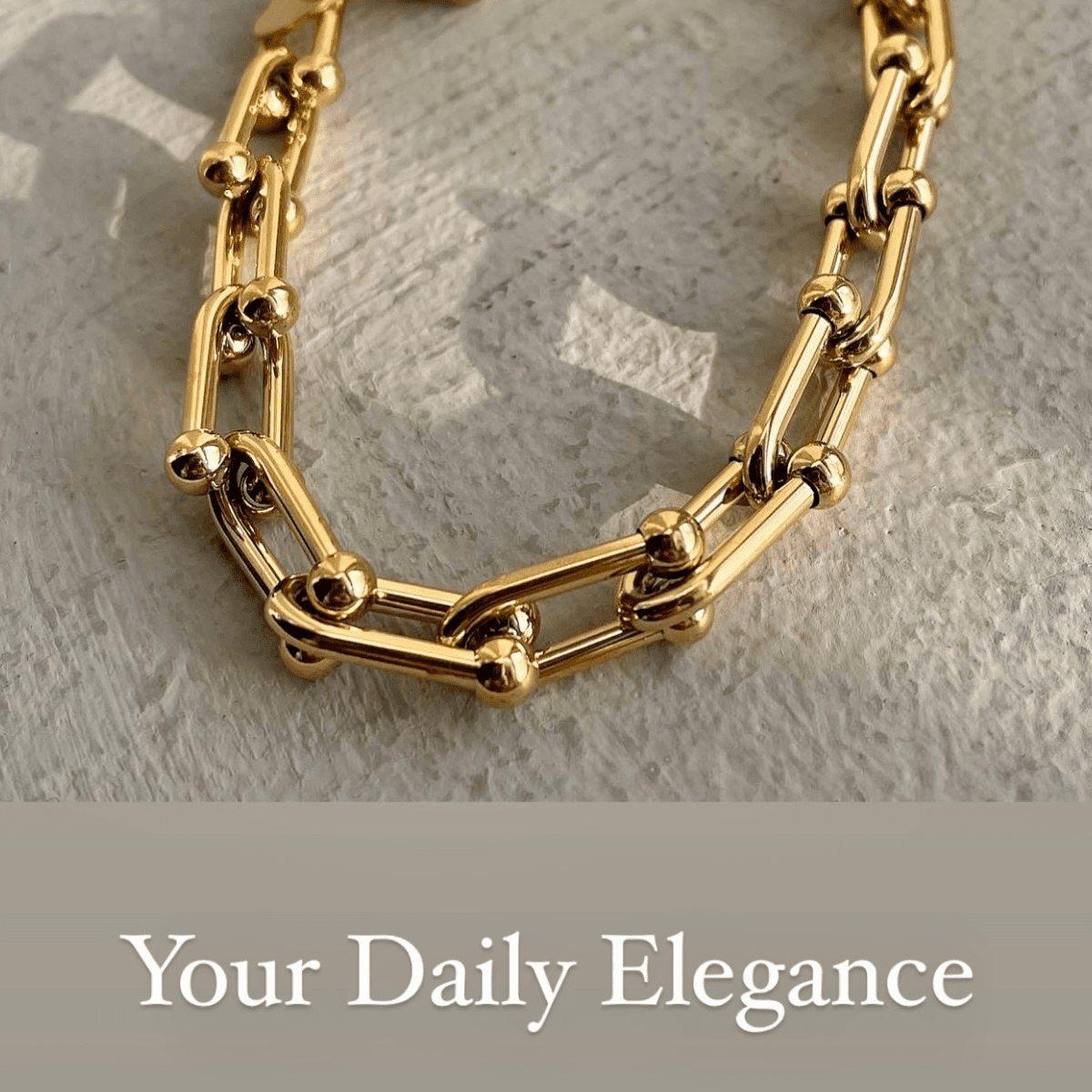 18K Gold Chain Necklace Bracelet Women's, Best Trending Trendy Gold Chain Necklace Bracelet Gift for Women, Lady, Mother, Wife, Mason & Madison Co.