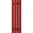 thumbnail image 6 of Ekena Millwork 15 1/2"W x 69"H Americraft Four Board (2 Batten) Exterior Real Wood Spaced Board-n-Batten Shutters (Per Pair), Fire Red, 6 of 10