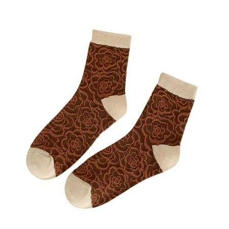 

Soft Socks For Women Female Autumn And Winter Matching Printing Thickened Warm Mid Tube Socks Female Thick Socks