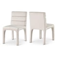 thumbnail image 1 of Meridian Furniture Kai Cream Velvet Dining Chair (Set of 2), 1 of 11