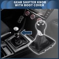 thumbnail image 2 of Unique Bargains Gear Shifter Knob with Cover 5 Speed Manual Gearbox Stick Shifter Lever Knob for Audi A4 07-15 Plastic, 2 of 6
