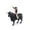 Black-2, variant on Cowboy with Bull Figurine Bull Rider Mini Set Texas Longhorn Cow Model Farm Animal Cattle Decoration Bullfighter Collectible
